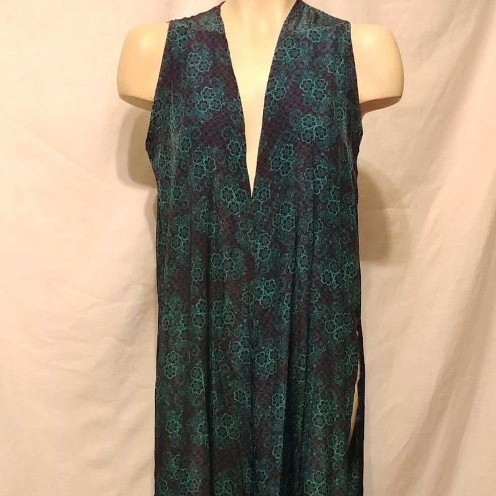 LuLaRoe Women’s Long Joy Duster Vest Cardigan Blue